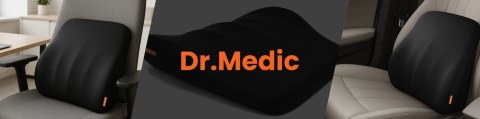 Poduszka do Samochodu pod Plecy Lędźwie DR.MEDIC LumbarGuard™ Ergonomiczna poduszka lędźwiowa na fotel krzesło do auta dla kiero