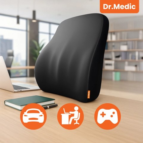 Poduszka do Samochodu pod Plecy Lędźwie DR.MEDIC LumbarGuard™ Ergonomiczna poduszka lędźwiowa na fotel krzesło do auta dla kiero