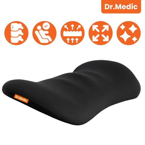 Poduszka do Samochodu pod Plecy Lędźwie DR.MEDIC LumbarRelax™ Ergonomiczna poduszka lędźwiowa na fotel krzesło do auta dla kiero