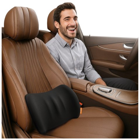 Poduszka do Samochodu pod Plecy Lędźwie DR.MEDIC LumbarRelax™ Ergonomiczna poduszka lędźwiowa na fotel krzesło do auta dla kiero