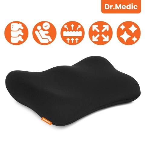 Poduszka do Samochodu pod Plecy Lędźwie DR.MEDIC TravelComfort™ Ergonomiczna poduszka lędźwiowa na fotel krzesło biurowa do auta
