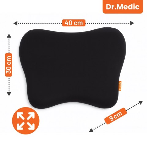 Poduszka do Samochodu pod Plecy Lędźwie DR.MEDIC TravelComfort™ Ergonomiczna poduszka lędźwiowa na fotel krzesło biurowa do auta