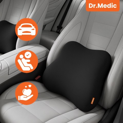 Poduszka do Samochodu pod Plecy Lędźwie DR.MEDIC TravelComfort™ Ergonomiczna poduszka lędźwiowa na fotel krzesło biurowa do auta