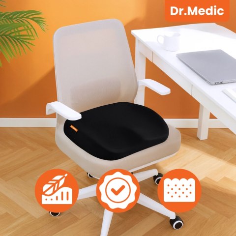 Poduszka na fotel DR.MEDIC ComfySeat™ Ergonomiczna siedzisko biurowe wsparcie kości ogonowej na krzesło do biura auta samochodu 