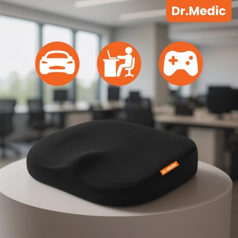 Poduszka na fotel DR.MEDIC ComfySeat™ Ergonomiczna siedzisko biurowe wsparcie kości ogonowej na krzesło do biura auta samochodu 