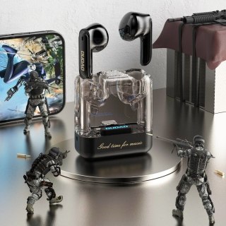 Słuchawki TWS Dudao U18Pro Bluetooth 5.3 - Przezroczyste, LED, Czarny