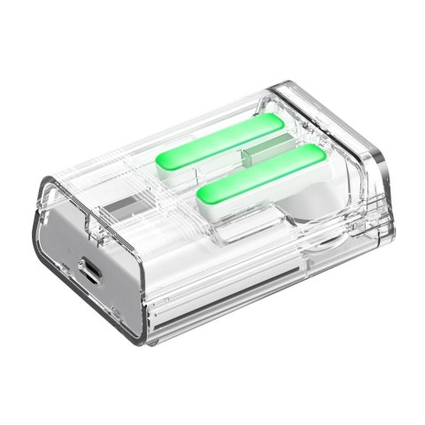 Słuchawki TWS Joyroom JR-TC1 IceLens Series Bluetooth 5.3 LED - Białe