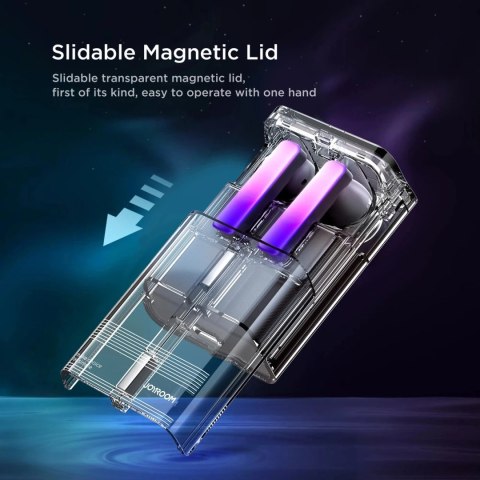 Słuchawki TWS Joyroom JR-TC1 IceLens Series Bluetooth 5.3 LED - Białe