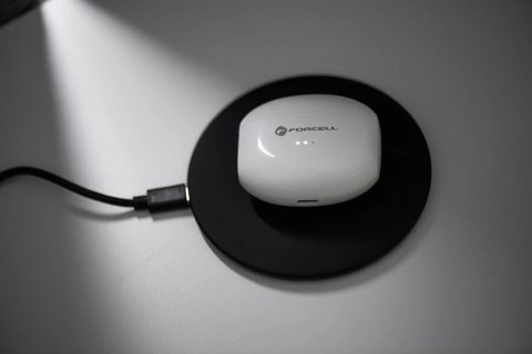 Słuchawki bezprzewodowe douszne BT 5.3 Forcell F-Audio TWS Clear Sound białe