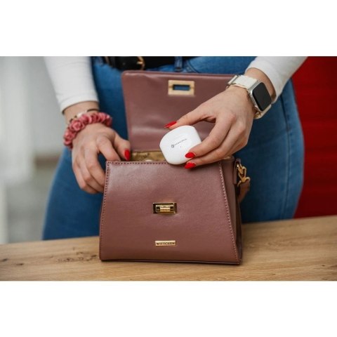 Słuchawki bezprzewodowe douszne BT 5.3 Forcell F-Audio TWS Clear Sound białe