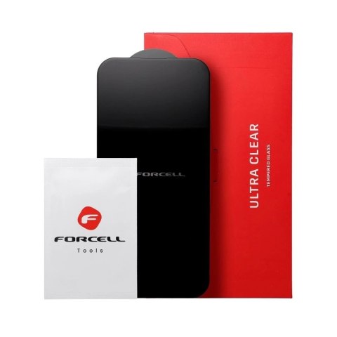 Szkło hartowane do iPhone 15 Plus Forcell Ultra Clear Glass czarne 9H