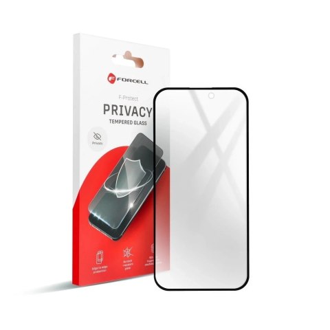 Szkło hartowane do iPhone 16 Plus Forcell Privacy Glass czarne 9H