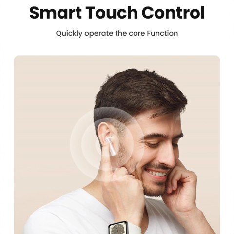 UGREEN HITUNE T6 SŁUCHAWKI ANC BT 5.3 IPX5 USB-C BIAŁE + KABEL