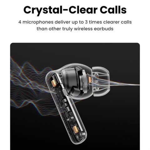 UGREEN HITUNE T6 SŁUCHAWKI ANC BT 5.3 IPX5 USB-C BIAŁE + KABEL