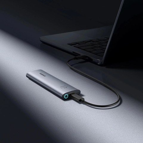 Baseus FlyJoy M.2 NVMe 10 Gb/s SSD Enclosure - szara obudowa do 8 TB