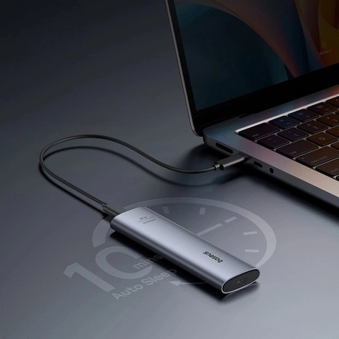 Baseus FlyJoy M.2 NVMe 10 Gb/s SSD Enclosure - szara obudowa do 8 TB