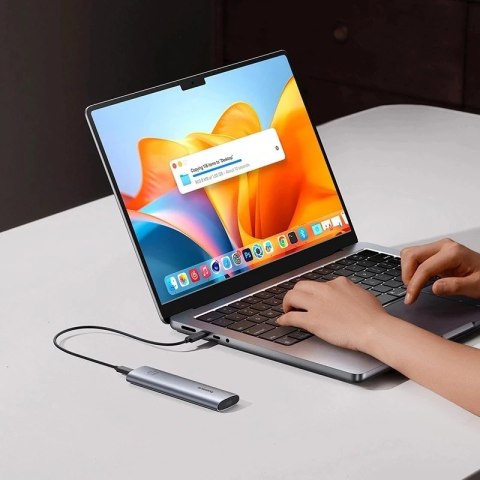 Baseus FlyJoy M.2 NVMe 10 Gb/s SSD Enclosure - szara obudowa do 8 TB