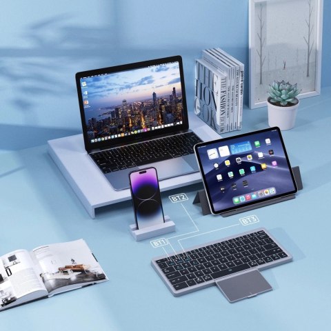 Bezprzewodowa klawiatura Bluetooth Dux Ducis OK Series z touchpadem - czarna