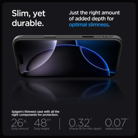 Etui Spigen Liquid Air T MagSafe iPhone 16 Pro Max - TPU z Air Cushion