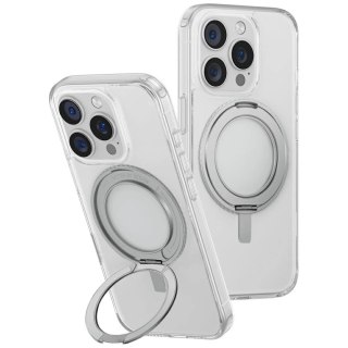 Etui UNIQ Swivix 360 Rotating Kickstand Przezroczyste do iPhone 16 Pro