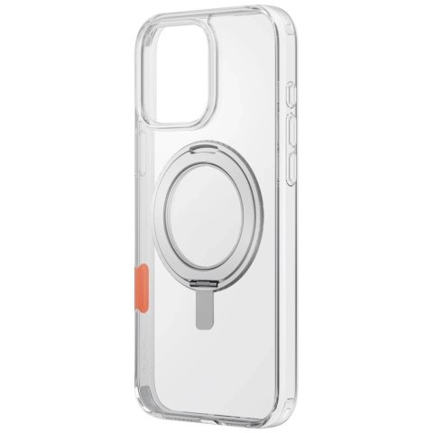 Etui UNIQ Swivix 360 Rotating Kickstand Przezroczyste do iPhone 16 Pro