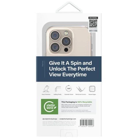 Etui UNIQ Swivix 360 Rotating Kickstand Złote do iPhone 16 Pro 6.3″