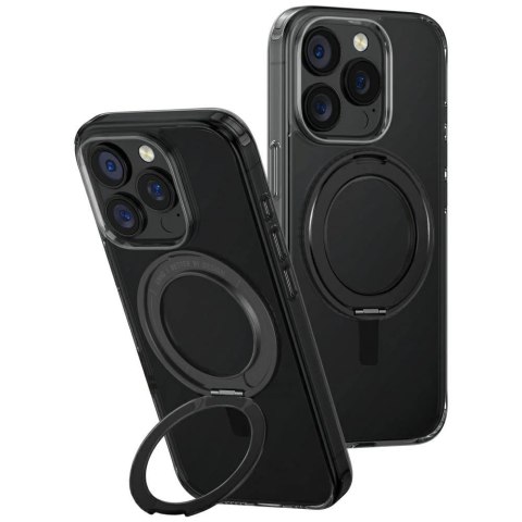 Etui UNIQ Swivix 360 Rotating Kickstand do iPhone 16 Pro 6,3″ - Czarne