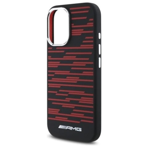 Etui do iPhone 16 AMG Silicone Graphics MagSafe Red Black