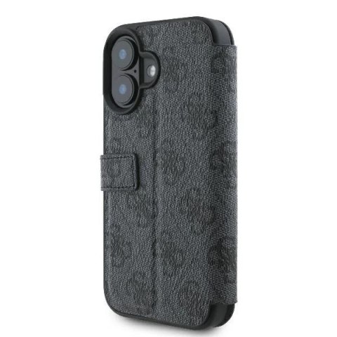 Guess 4G Metal Logo Book Case do iPhone 16 6,1″ - Black