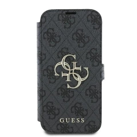 Guess 4G Metal Logo Book Case do iPhone 16 Pro 6,3″ - Black