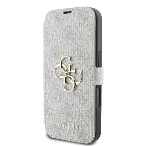Guess 4G Metal Logo Book Case iPhone 16 Pro Max - Pink ze standem