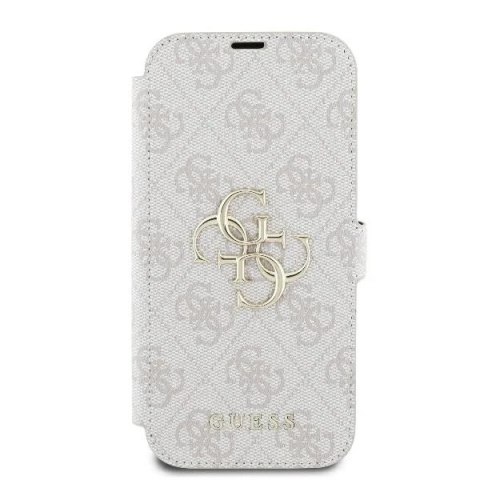 Guess 4G Metal Logo Book Case iPhone 16 Pro Max - Pink ze standem