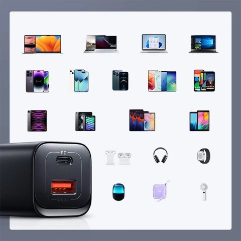 Joyroom JR-TCF08EU Speed Series 30W USB-C PD/QC/AFC/FCP - czarna