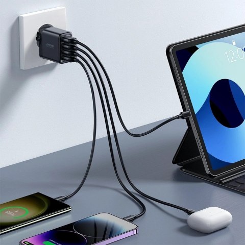 Joyroom JR-TCN03 Ładowarka sieciowa 4×USB-A 24 W 4,8 A - czarna