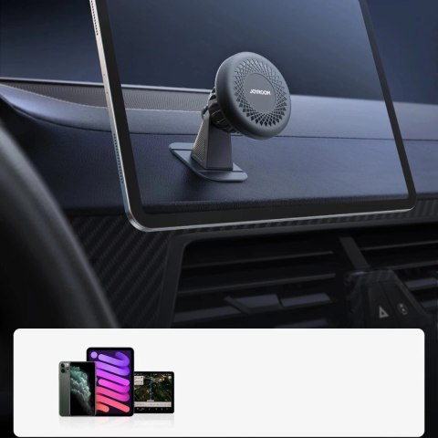 Joyroom JR-ZS356 magnetyczny uchwyt na deskę rozdzielczą 360° - ciemnoszary