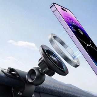 Joyroom JR-ZS366 magnetyczny uchwyt na deskę rozdzielczą z 360° obrotem - czarny