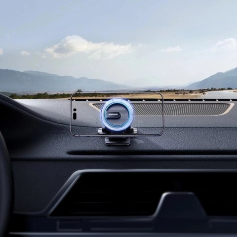 Joyroom JR-ZS366 magnetyczny uchwyt na deskę rozdzielczą z 360° obrotem - czarny