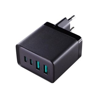 Joyroom TCG02 GaN 67W - szybka ładowarka 2× USB-C + 2× USB-A + kabel 100W