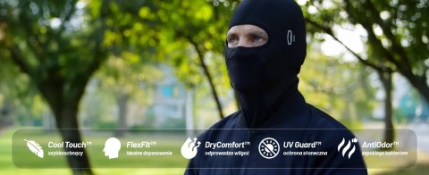 Kominiarka Motocyklowa Kewig Oddychająca i Wiatroszczelna, Pod Kask na Motor i Skuter, Szybkoschnąca, Odprowadzająca Wilgoć, Ant