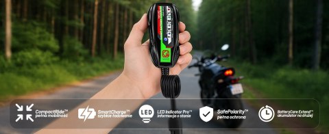 Ładowarka do Akumulatorów Motocyklowych Kewig B12 - Prostownik Mini z Podłączeniem do Akumulatora, USB-C z Gniazdka lub Powerban