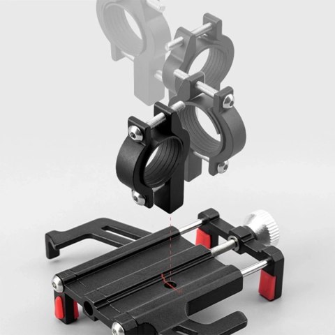 Uchwyt rowerowy Rockbros 699-BK aluminiowy na kierownicę 55-100 mm - czarny