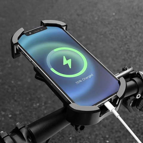 Uchwyt rowerowy Rockbros na kierownicę 4,7-6,8″ - czarny