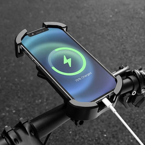 Uchwyt rowerowy Rockbros na kierownicę 4,7-6,8″ - czarny