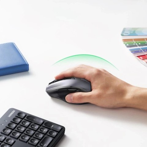 Zestaw Ugreen MK006 bezprzewodowa klawiatura + mysz 2,4 GHz czarny