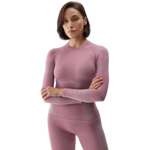 Bluza termoaktywna damska 4F F113 ciemny róż 4FAW23USEAF113 53S Bluza termoaktywna damska 4F F113 ciemny róż 4FAW23USEAF113 53S