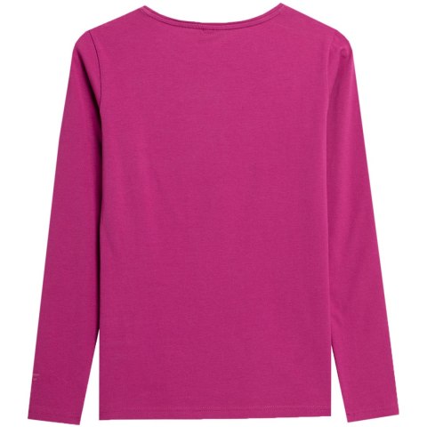 Koszulka damska longsleeve 4F F167 ciemny róż 4FAW23TLONF167 53S Koszulka damska longsleeve 4F F167 ciemny róż 4FAW23TLONF167 53S