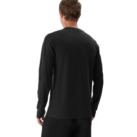 Koszulka męska longsleeve 4F M155 ciemny szary melanż 4FAW23TLONM155 23M Koszulka męska longsleeve 4F M155 ciemny szary melanż 4FAW23TLONM155 23M