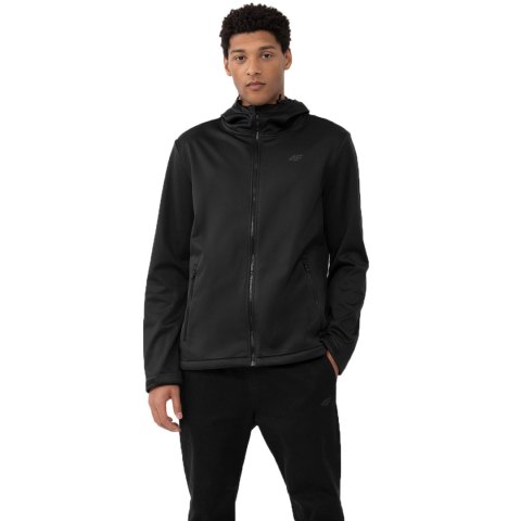 Kurtka softshell męska 4F M156 głęboka czerń 4FAW23TSOFM156 20S Kurtka softshell męska 4F M156 głęboka czerń 4FAW23TSOFM156 20S