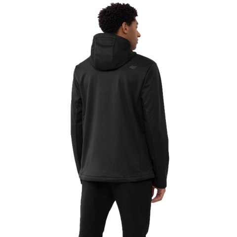 Kurtka softshell męska 4F M156 głęboka czerń 4FAW23TSOFM156 20S Kurtka softshell męska 4F M156 głęboka czerń 4FAW23TSOFM156 20S