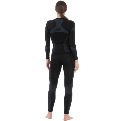Legginsy termoaktywne damskie 4F F116 głęboka czerń 4FAW23USEAF116 20S Legginsy termoaktywne damskie 4F F116 głęboka czerń 4FAW23USEAF116 20S